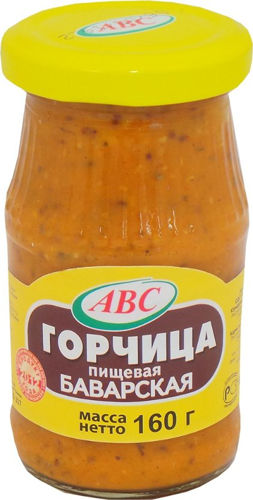 Горчица "АВС" баварская 160 г