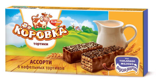 Торт Коровка Вафельный с Топленым Молоком 180г