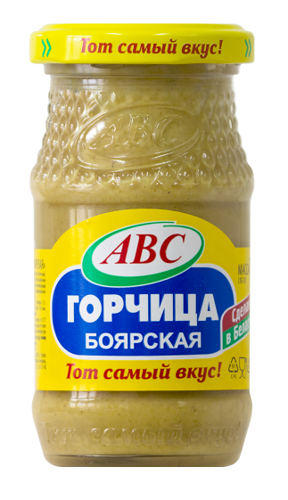 Горчица "АВС" боярская 160 г