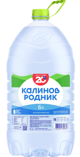 Питьевая вода Калинов Родник негаз. 6л