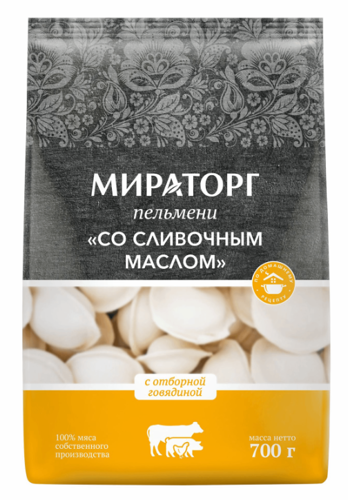 Пельмени МИРАТОРГ «Со сливочным маслом» 700г