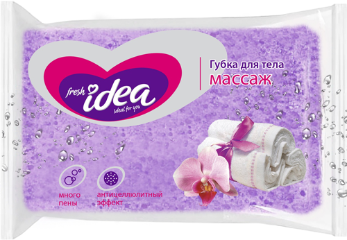 Губка для тела FRESH IDEA "Массаж" антицеллюлитный эффект