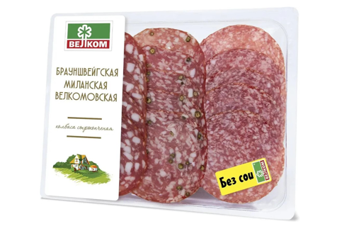 Колбаса Сырокопченая Велком Ассорти 90г