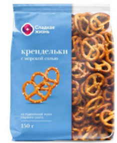 Крендельки с Морской Солью 150г Сладкая Жизнь