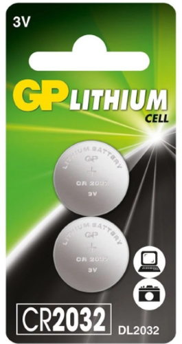 Батарейка Литиевая Дисковая GP Cr2032 2шт