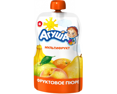 Пюре Агуша Мультифрукт 90г