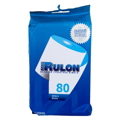 Бумага туалетная влажная MON Rulon уп.80