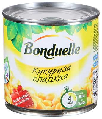 Кукуруза сладкая Бондюэль ж/б 400г.