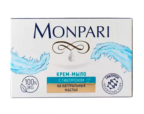 Крем-Мыло Твердое Monpari с Гиалуроном 100г