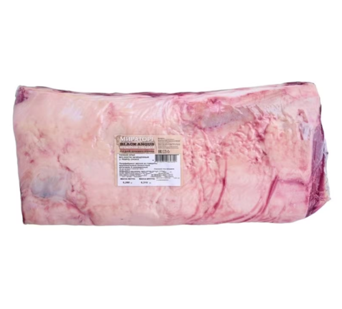 Тонкий край говяжий зачищенный б/к с/м В/У 5,5кг Black Angus Мираторг