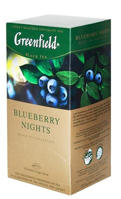 Чай Гринфилд Blueberry Nights Черный 25пак 50г