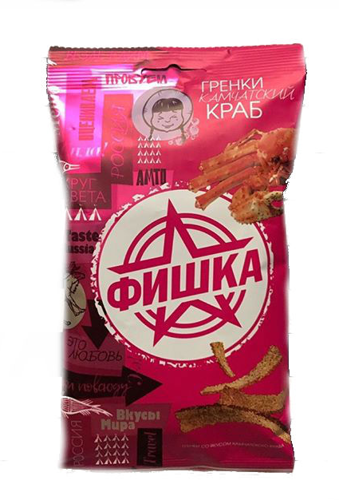 Сухарики ФИШКА "Камчатский Краб" 120гр