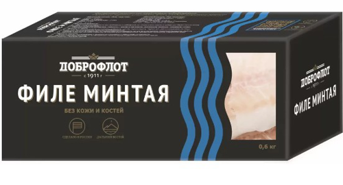 Филе Минтая без Кожи Доброфлот 600г