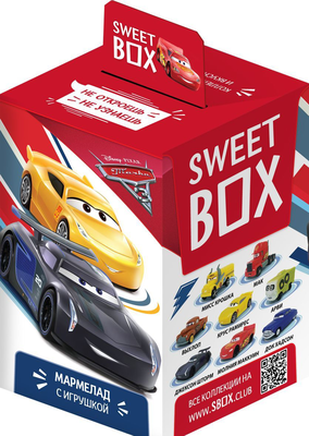 Мармелад Sweet Box Hot Wheels для Мальчиков 10г
