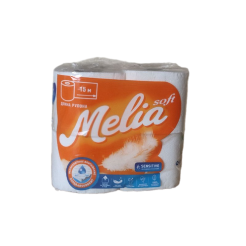 Бумага туалетная Melia Soft 4 рул. 2сл.