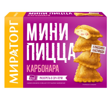 Мини пицца "Карбонара" МИРАТОРГ 250г
