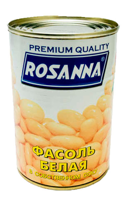 Фасоль белая Rosanna ж/б 400г