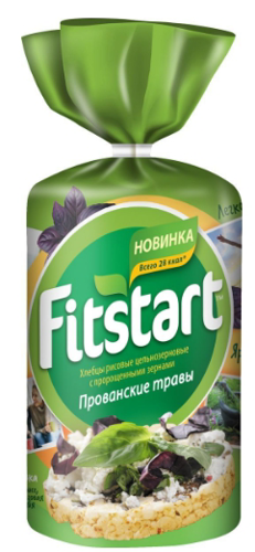 Хлебцы рисовые цельнозерновые с пророщенными зернами Fitstart 90г
