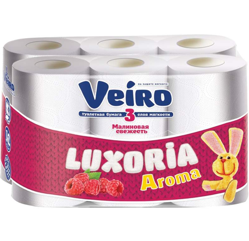 Бумага Туалетная Veiro Luxoria Aroma 3 Слоя 12 Рулонов