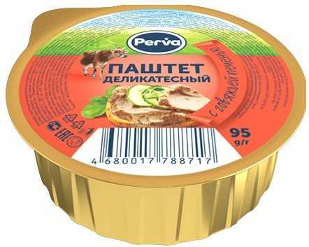 Паштет Perva с Говяжьей Печенью 95г