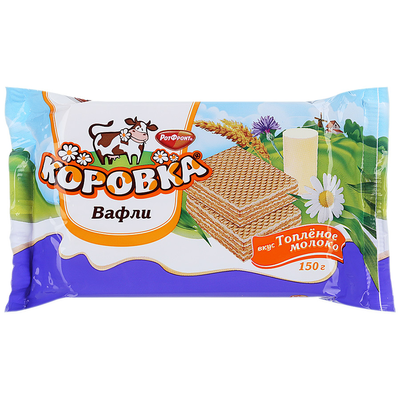 Вафли Коровка Топленое Молоко 150г