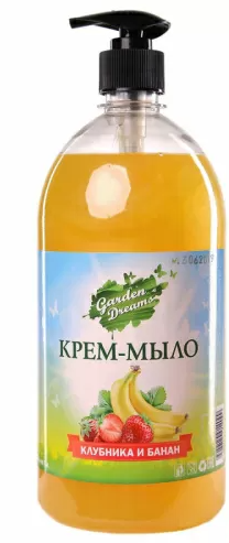 Garden Dreams Крем-мыло жидкое
"Клубника и Банан" фл. с дозатором 1000 мл