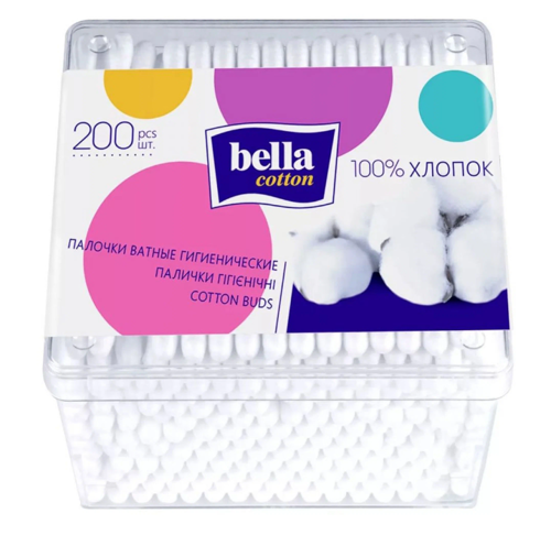Ватные палочки BELLA "Cotton" 200 шт