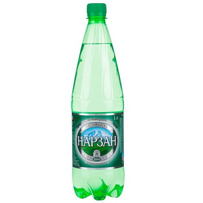 Вода питьевая Нарзан минеральная газированная 1л