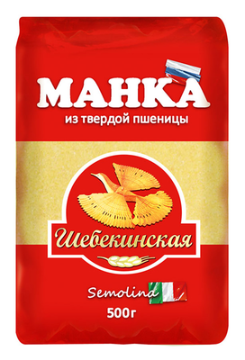 Крупа Шебекинская Манка Твердые Сорта 500г