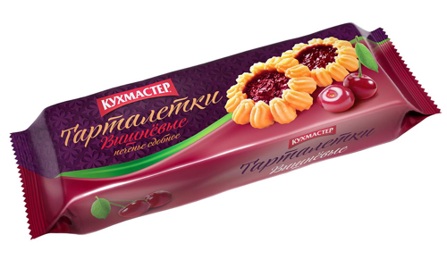 Печенье Кухмастер Вишневые Тарталетки 240г