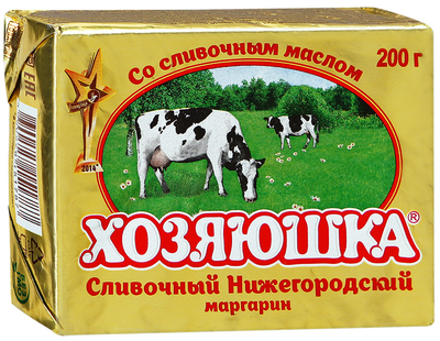 Маргарин Хозяюшка Сливочный 60% 200г