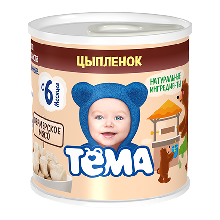 Тема пюре мясное цыпленок 90г