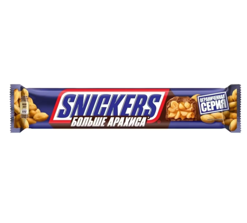 Шоколадный Батончик Snickers Больше Арахиса 87г