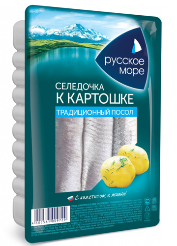 Сельдь Русское Море к Картошке Филе в Масле 400г