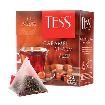 Чай Черный Tess Caramel Charm 20 Пирамидок
