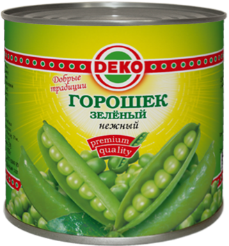 Горошек зеленый DEKO 425 г