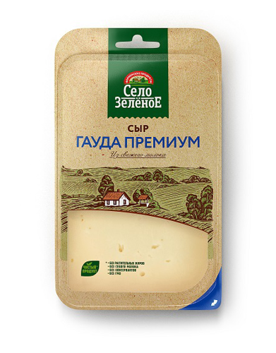 Село Зеленое сыр Гауда 40% нарезка 130г