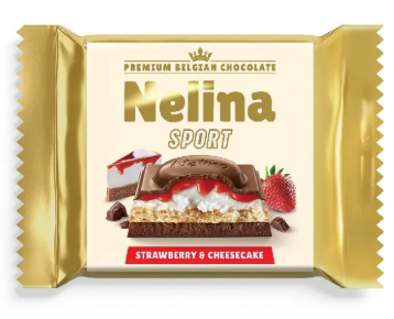 Шоколад Молочный Nelina Sport Чизкейк и Клубника 55г