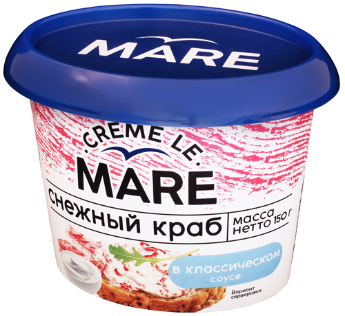 Снежный Краб в Классическом Соусе Creme Le Mare 150г