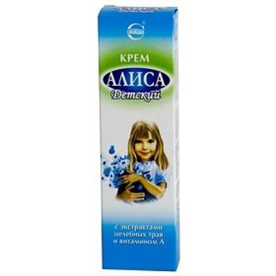 Крем детский "Алиса" туб. 40г пач. картон.1