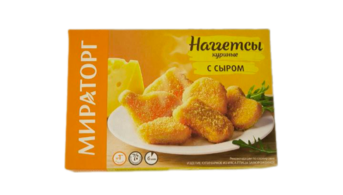 Наггетсы МИРАТОРГ куриные с сыром 300 г