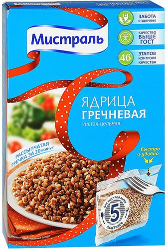 Гречневая ядрица Мистраль 400г.
