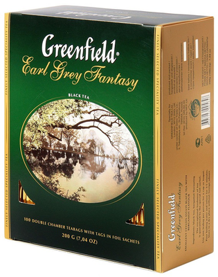 Чай черный GREENFIELD "Earl Grey Fantasy" 100х2г