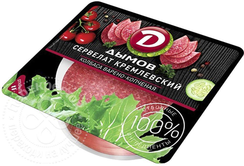 Сервелат Варено-Копченый Дымов Кремлевский Нарезка 110г