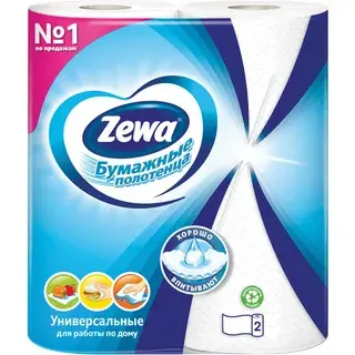 Полотенца бумажные Zewa уп.2