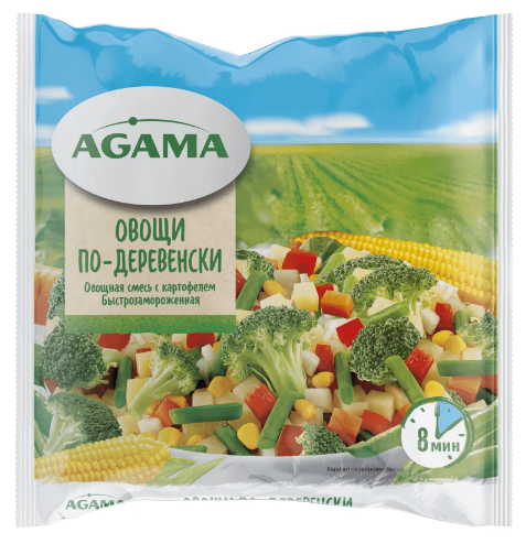 Овощи Agama по-Деревенски Замороженные 400г