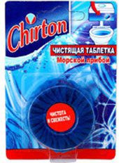 Таблетка чистящая CHIRTON "Морской прибой" для унитаза 50 г