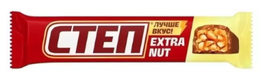 Шоколадный Батончик Степ Extra Nut 47г