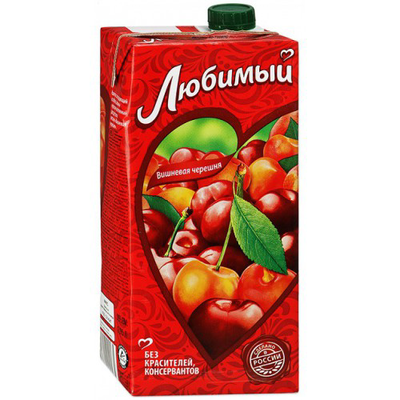Сок Любимый вишня-черешня 1,93л.
