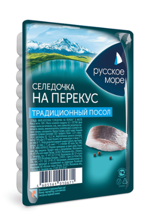 Сельдь Русское Море на Перекус Филе-Кусочки в Масле 150г